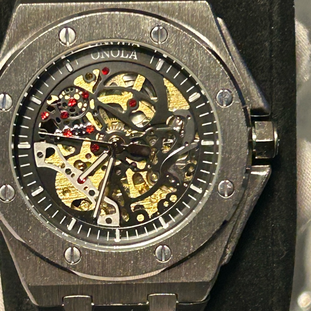 Nola Silver and Gold Skeleton Smartwatch Case